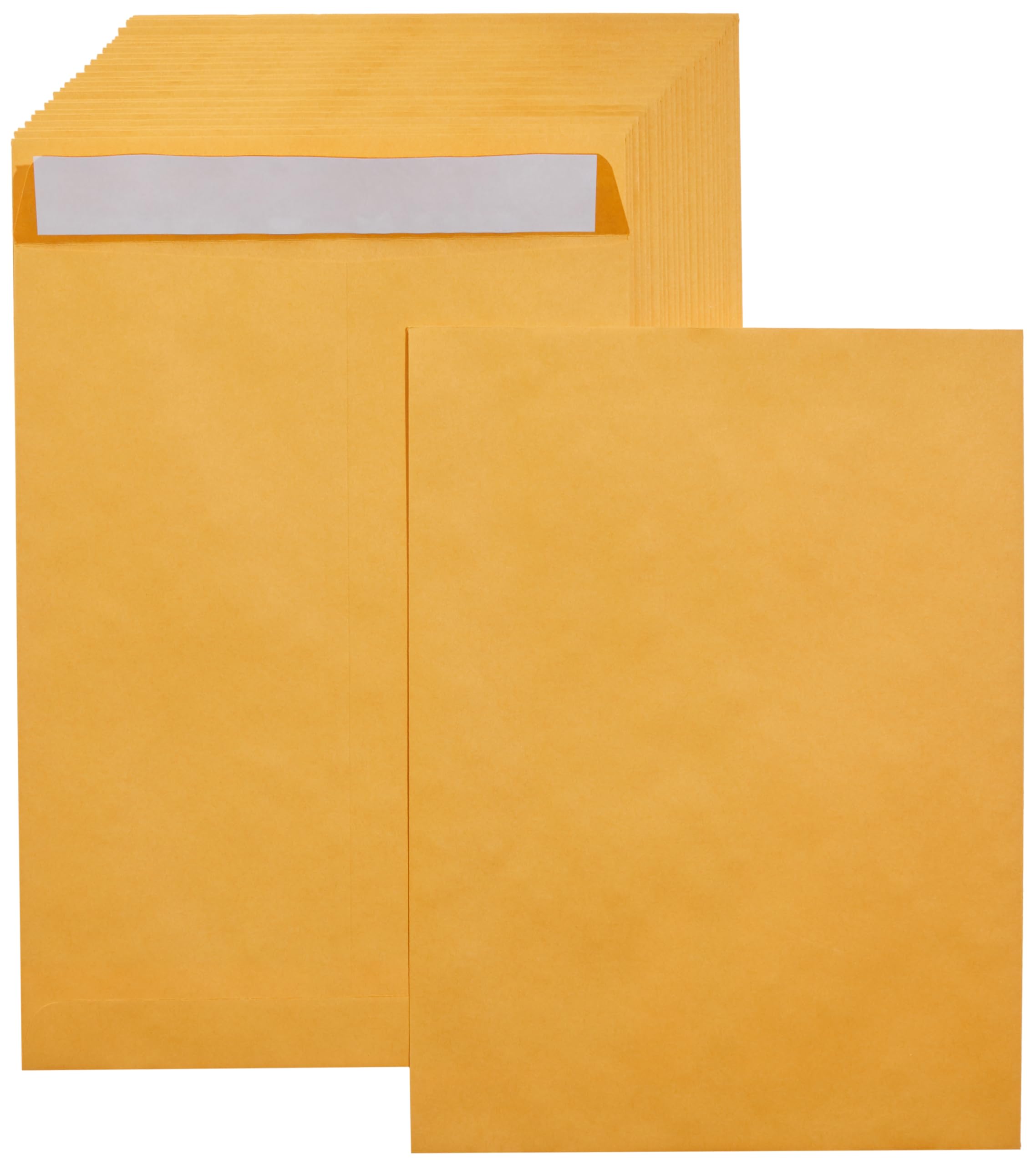 Amazon Basics 100-Pack Kraft Peel & Seal Mailing Envelopes